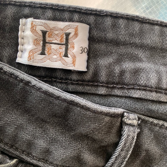 Faded Black Stretch Knit Panel Slim Leg Jeans { Habitual } - Picture 10 of 13